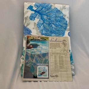 Seahorse Tablecloth from Boston Mills - Oblong 60" x 84"